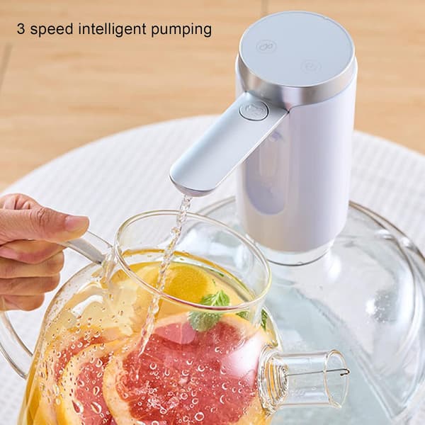 2025 Senaste Modell 5 Gallon Dunk Bärbar Vattendispenser, Vikbart Munstycke LED-Display Bärbar Vattendispenser USB-Laddning Elektrisk Dricksvatten