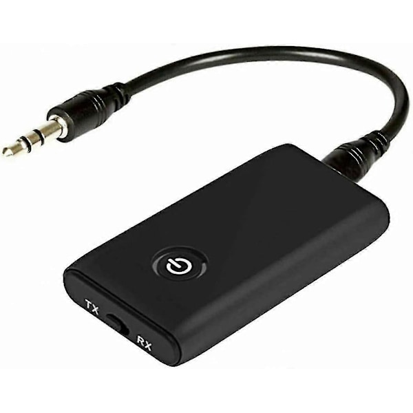 Bluetooth 5.0 Sender og Modtager Adapter, Bluetooth 2 I 1 Adapter, Aptx 3.5mm Jack og Usb, Kompatibel Med Tv/pc/stereoanlæg/hjem