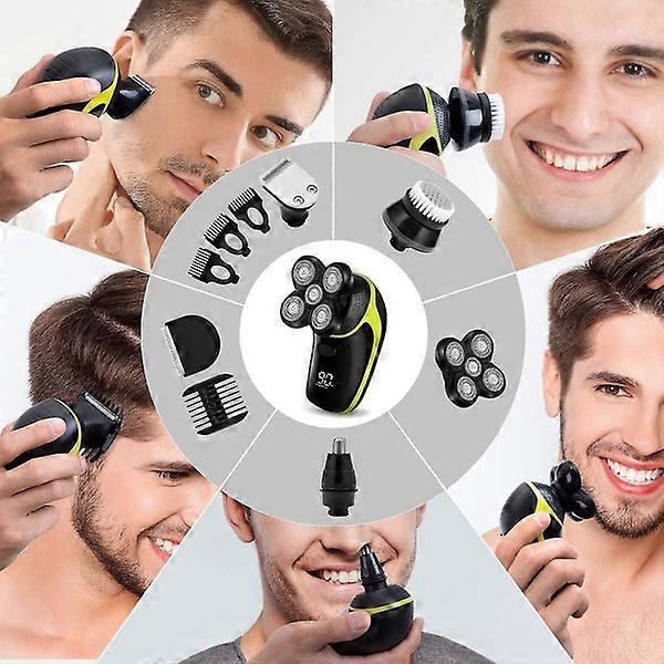 Telfun Skjærhode for barbermaskin - 5 Hoder Skjeggtrimmer Erstatningsblad