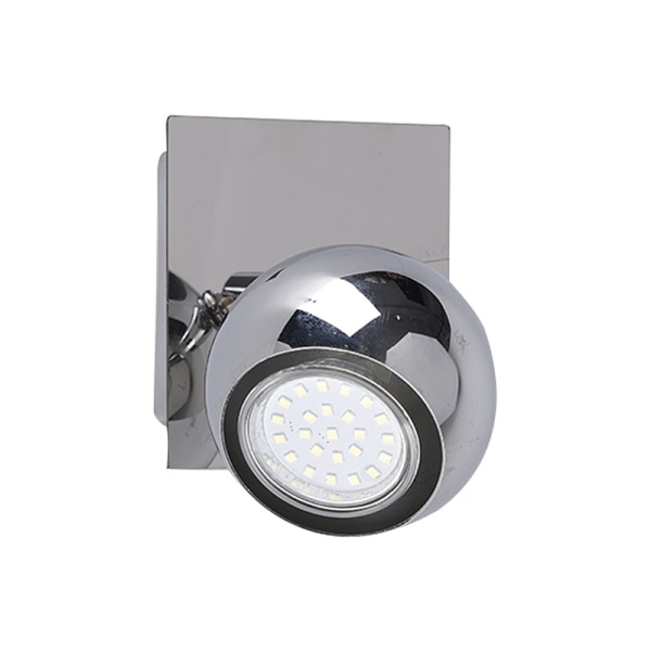 Spotlight Væglampe LED Loft Baggrund Væg Spejl Front Lys 10*10*13cm Forkromet