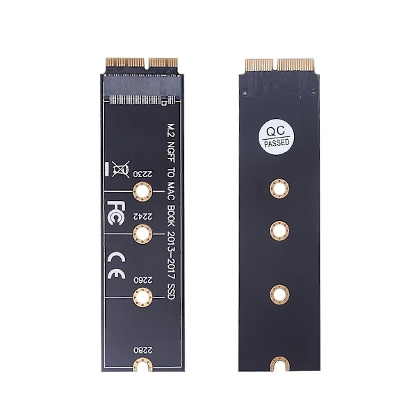 M.2 NVME SSD Konverter Adapterkort för MacBook Air Pro Retina 2013-2017 NVME/AHCI SSD Uppgraderingskit För A1465 A1466 A1398 A1502