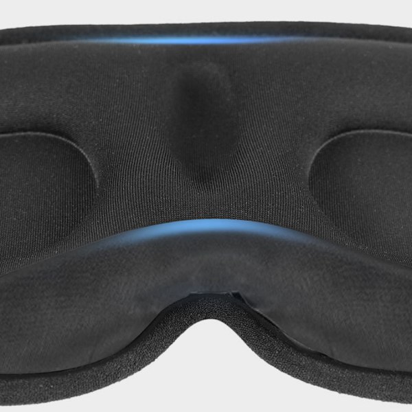 Comfortable Sleep Mask with Light Blocking and 3D Design Black