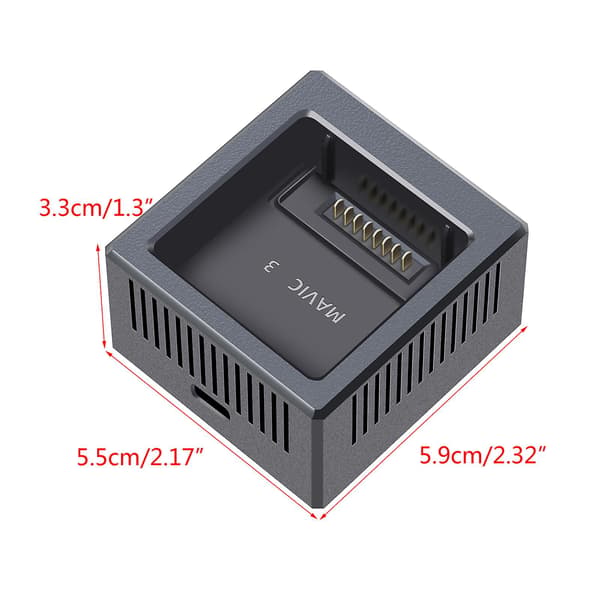 Batterilader for Mavic 3 Drone Batteriladerhub Rask Adapter