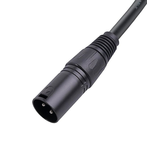 2 stk 3-pinners XLR rettvinklet hann-til-hun-plugg Mikrofonlydkabel 90 grader XLR-hunn til rett XLR-hann-kabel