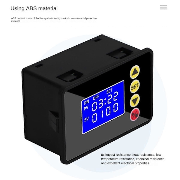 Programmerbar Digital Timer Bryter Relékontroll Forsinkelse AC110-220V