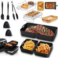 Friteuse Tilbehør - MARSEE - Komplett Sett - Silikon - Rister - Non-stick