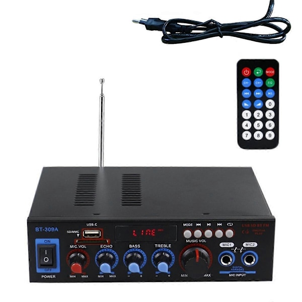 Auton Audio Vahvistin Basso HIFI Musiikkisoitin EU Pistoke