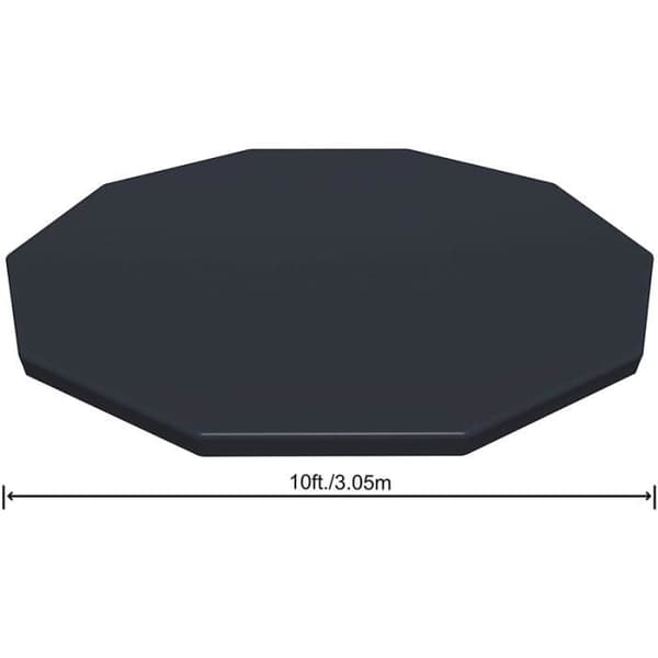 Overdækning til rørformet swimmingpool - Diameter 305 cm - Blå - 4 sæsoner