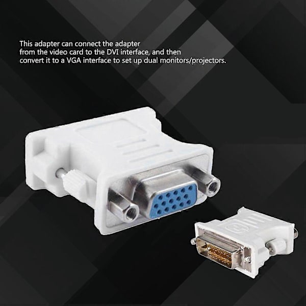 DVI-D Han till VGA Hon Adapterkonverterare VGA till DVI/24+5-stifts Han till VGA Hon Adapterkonverterare