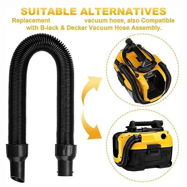 5140128-68 Udskiftningsslangeforsamling til Dewalt Bladblæser og Støvsuger 704660053412 DCV580DCV581H, til DeWalt Støvsugerslange