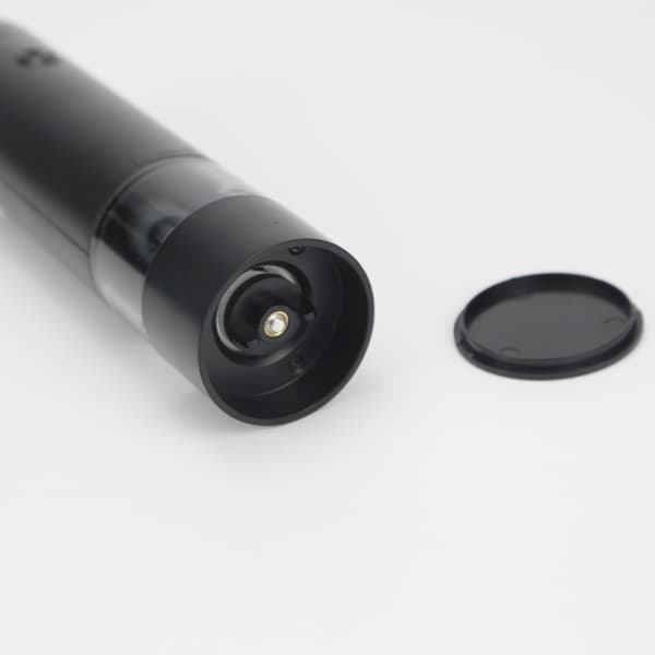 Rechargeable Electric Pepper Grinder - Black, USB Charging, Ceramic Core, Adjustable Coarseness