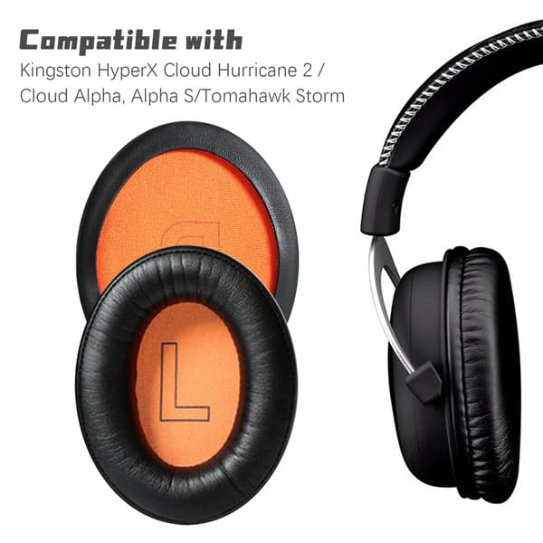 Ørepuder til Kingston HyperX Cloud Hurricane 2/Cloud Alpha, Alpha S