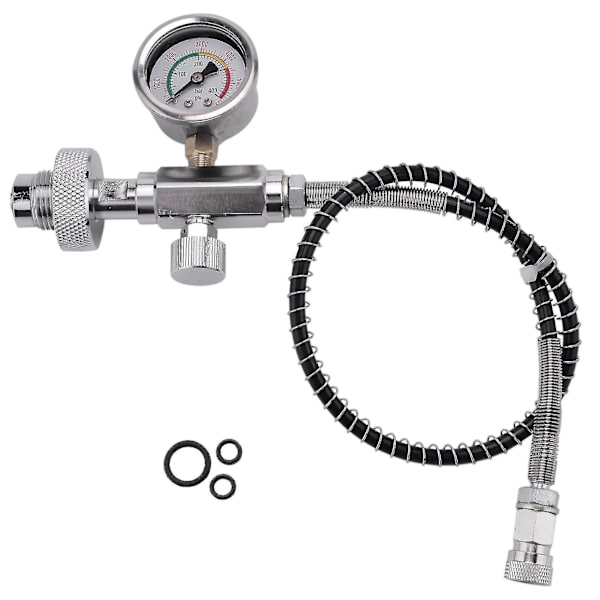 PCP-påfyllningsstationsadapter för dykcylindrar med G5/8-tums DIN-adapter och 50 cm slang