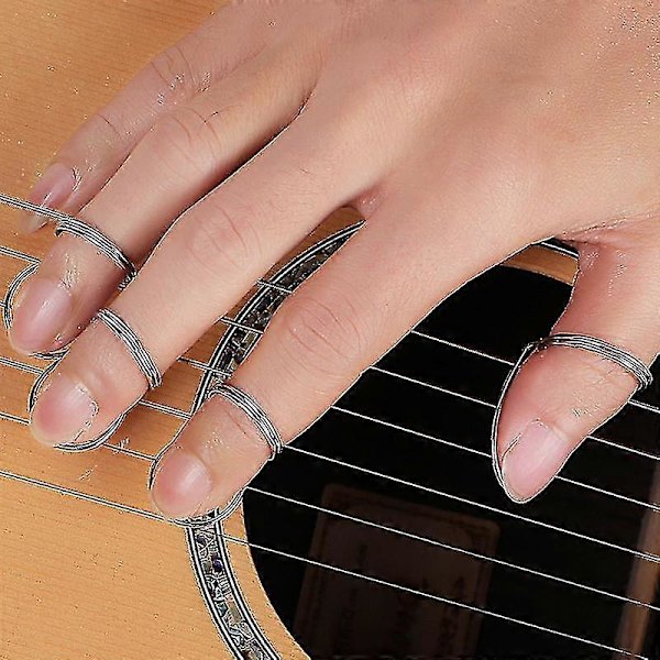 8-pack Gitarr Fingerplock Set - Rostfritt Stål