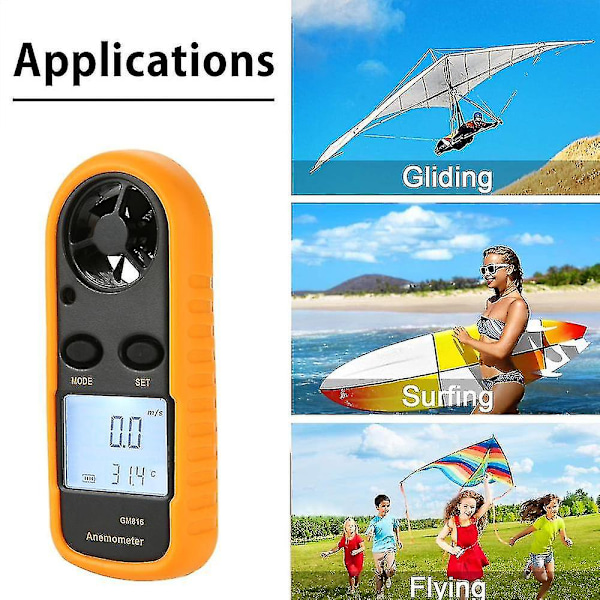 GM816 Digital Anemometer Vindhastighedsmåler