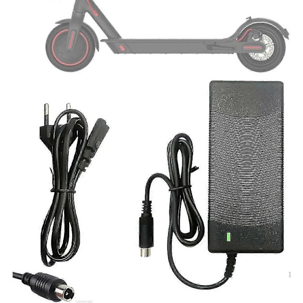 Lader for Xiaomi M365, 42V 2A Elektrisk Scooter Lader, Rask Batterilader