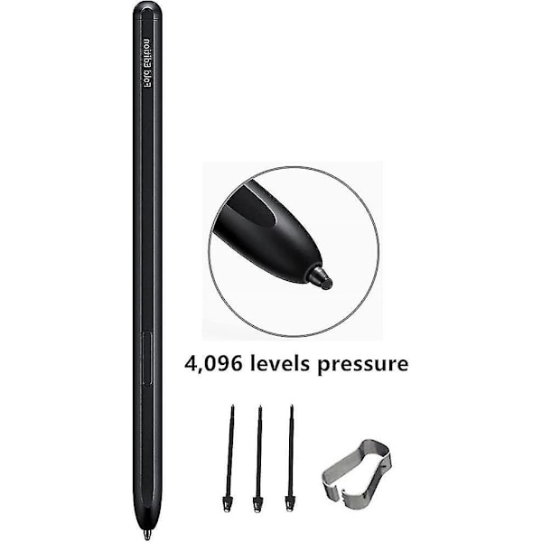 Fold 4 Pen Fold Edition Stylus S Pen Udskiftning til Samsung Galaxy Z Fold 4 5G Touch Screen Stylus Pen med Spidser/Nibs (Sort) Sort