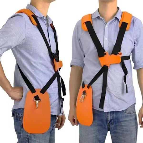 Gressklipper og vanningsanlegg Gresstresker Dobbel skulderstropp FS120 FS55 FS220 Sideverktøyholder Tilbehør - Oransje, 1 stk
