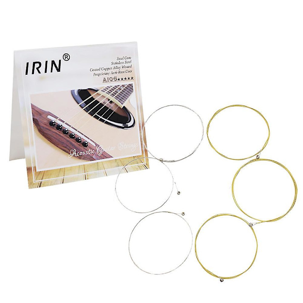 Akustisk folk gitarr 6-strängar (.009-.045) Komplett set medium spänning