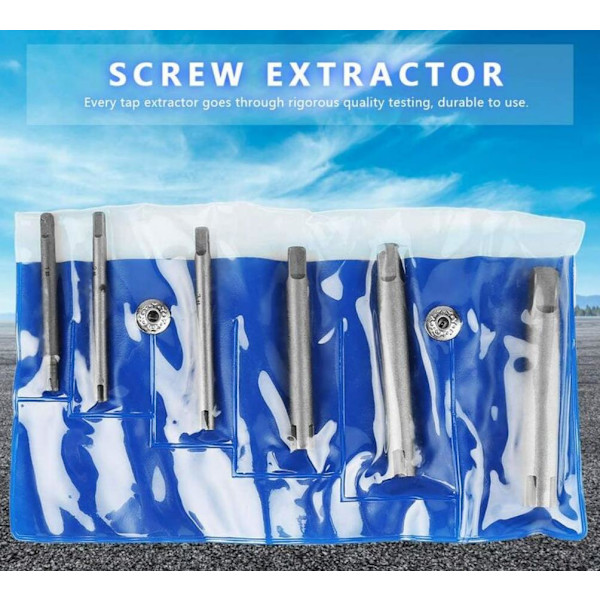 Split tap extractor høy styrke multifunksjonell tap ødelagt ende M4/M5/M6/M8/M10/M12.6pcs