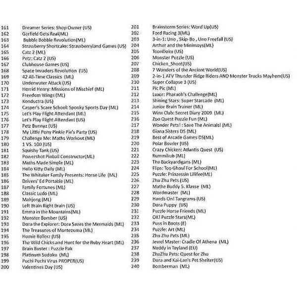482-i-1 DS Mario Multicart Spelkassett för Nintendo DS NDSL NDSi 3DS 2DS