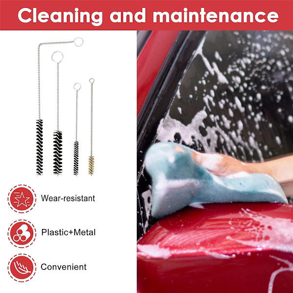 1Set Air Brush -puhdistussarja Automaali -ruiskupistooli Puhdistusharja Pneumattinen Maalipistooli Yksityiskohtainen Puhdistus Korjaustyökalu