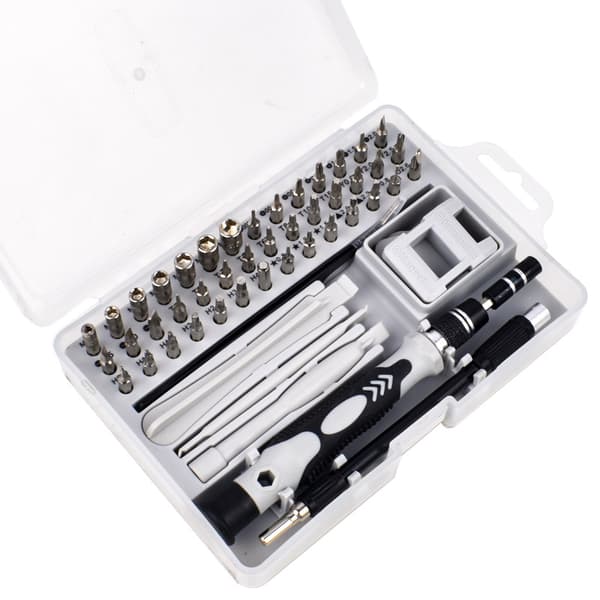 Multifunctional Electronic Screwdriver for Disassembling Watches, Phones Black+Grey