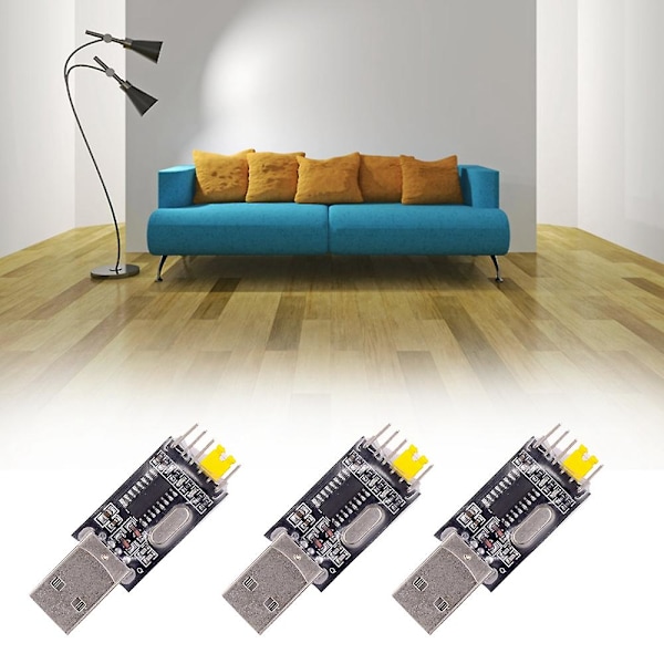 3 st USB till RS232 TTL Konverteringsadaptermodul/USB TTL Konverteringsmodul UART Modul CH340G Modul 3.3V 5V Växel