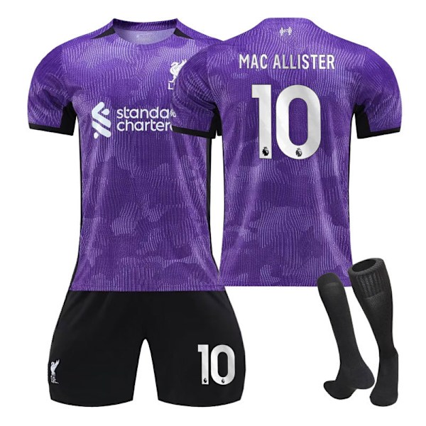 2324 Liverpool 2:a borta träningsset tröja sportlag uniform herr och dam fotbollsuniform NO.10 26