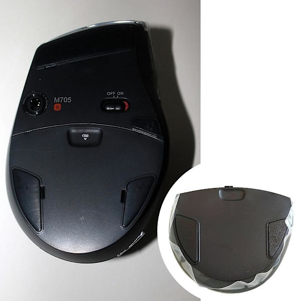 Tilbehør til reparation af Logitech M705 Gaming Mus - Batteridæksel Sort