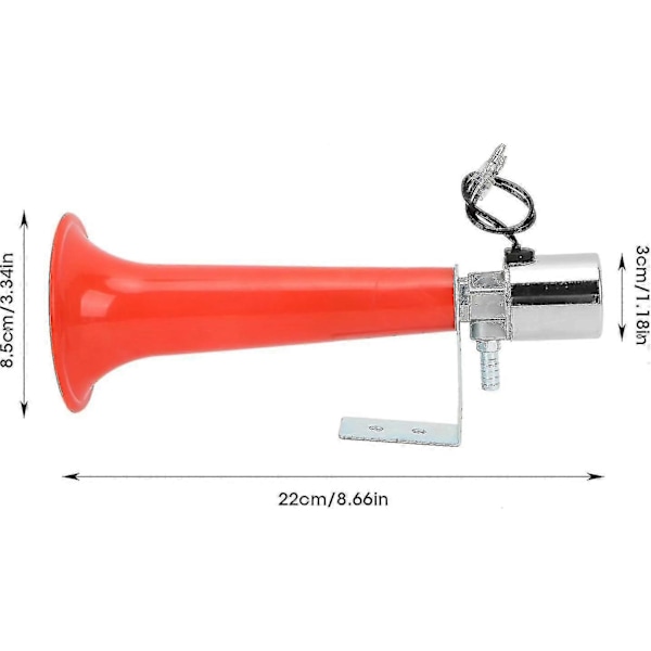 Universell Turkisk Visselhorn, 12v 24v Lufthorn För Lastbilar 180db Rött Horn Syfte 12v/24v Husvagn Tryck Bilar Suvar Motorcyklar Turkisk Visselhorn