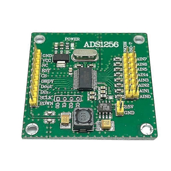 Høy-presisjons ADC ADS1256 Analog-til-digital Konvertering 24-bit Åtte-kanals Modul