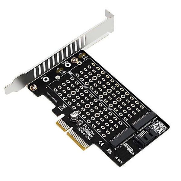 M.2 NVMe NGFF SSD til PCIE SATA Adapter PCIE til M2/M.2 Adapter SATA M.2 SSD PCIE Adapter M Key B Key