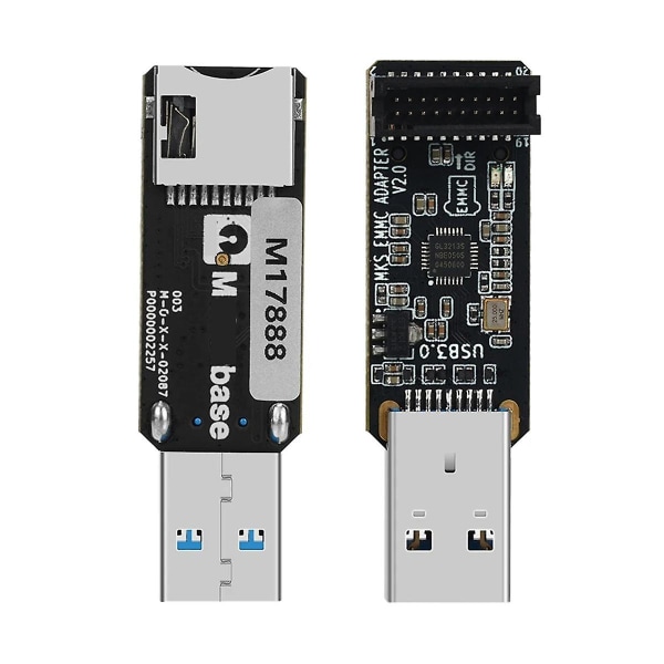 För MKS EMMC-ADAPTER V2 USB 3.0-kortläsare för MKS EMMC-modul Micro-SD TF-kort MKS Pi MKS SKIPR