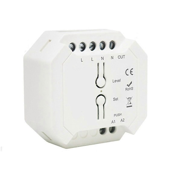 Tuya ZigBee Triac Dimmer LED-kontroller Smart Dimmer for Dimmable LED-lys Støtte Smart APP RF Fjernkontroll A