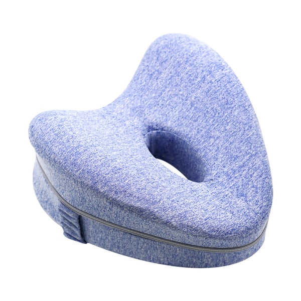 Hjerteformet Memory Foam Pude til Gravide Kvinder - Blå, 25*23*13cm, 1stk