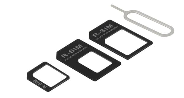 SIM-kortadapter til mikro/mini/nano SIM, sort