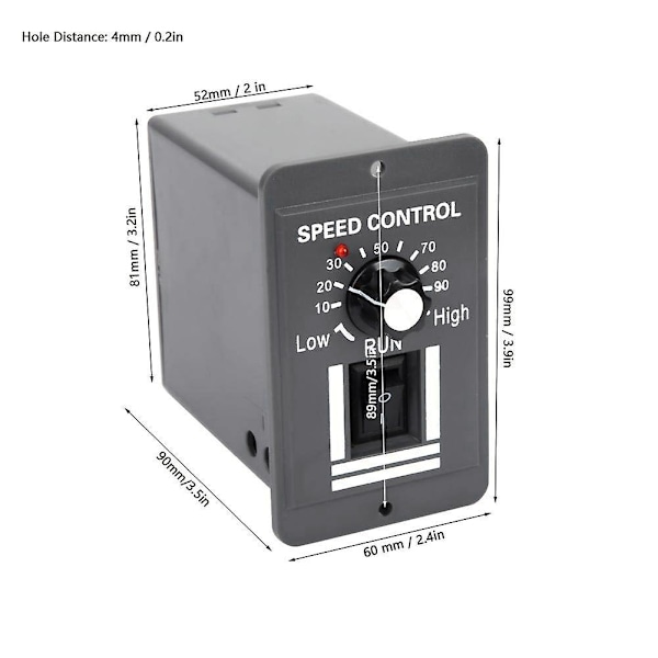 DC 12V 24V 36V 48V 10A PWM Motorhastighedsregulator Reversibel Afbryder