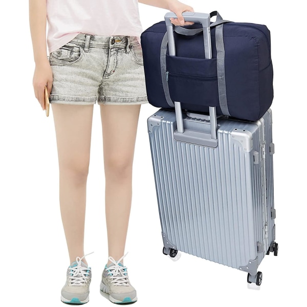 Sammenleggbar Travel Duffel Bag - Carry-on Weekender Overnight Bag for kvinner