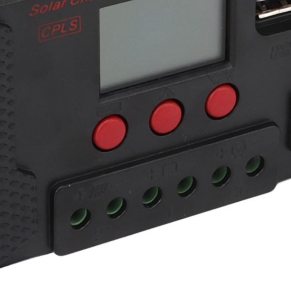 Solcellecontroller Pwm 12v 24v Automatisk Tilpasning Lcd-skærm Usb-port Solregulator 40a