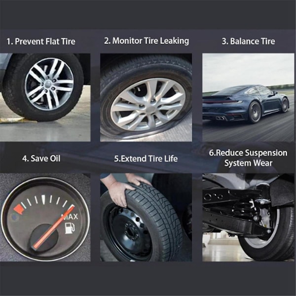 4 stk Bil TPMS Sensor Dekktrykksensor 107481200B for 3 2018-2020 S 2014-2020 X 2016 Dekktrykksovervåking