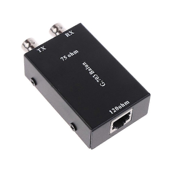 BNC til RJ45 Sender, Balanse til Ubalanse, 75 ohm til 120 ohm impedansP20211224976