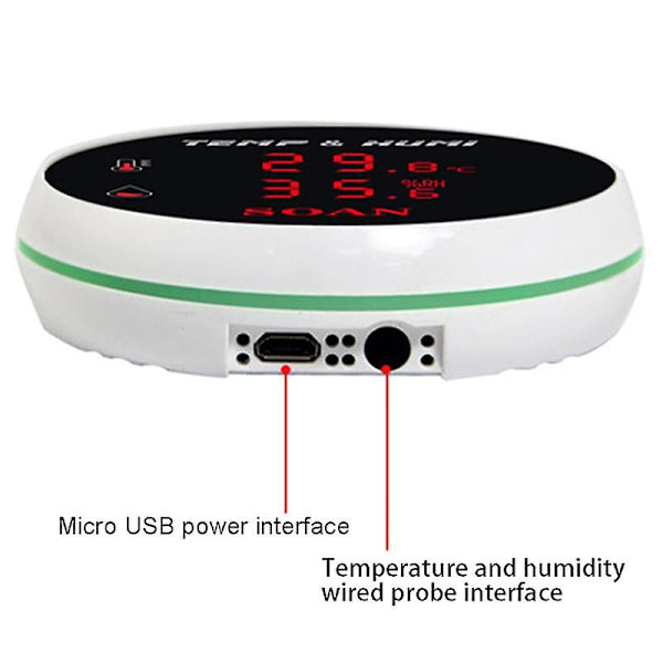 Tuya Smart Home Wifi Temperatur Sensor Tråd Digital Smartlife Termometer Rum Vand Pool Termost