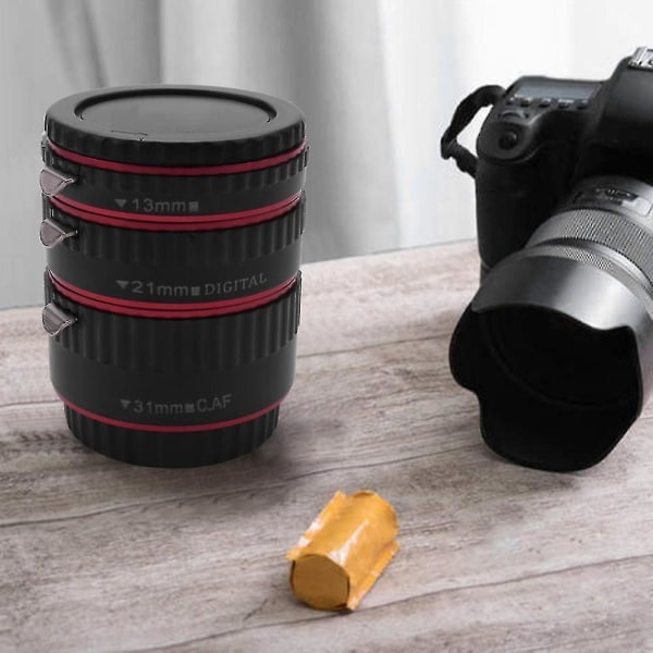 Aluminium Autofokus Makroförlängningsrör Set För Ef Ef-s Objektiv Dslr Kameror 1100d 700d 650d 600d 55