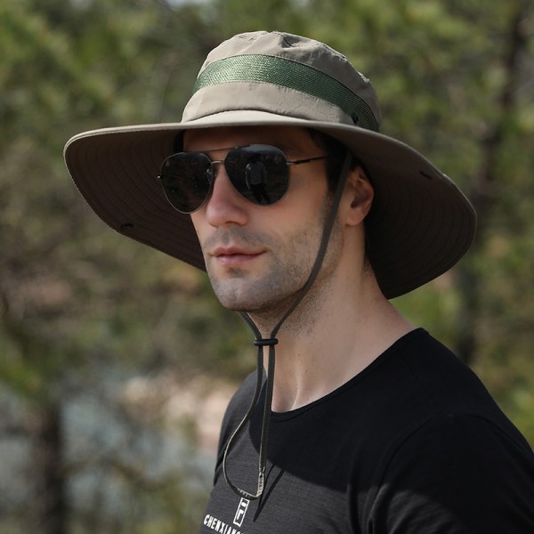 Visirhatt för män/kvinnor, sommar UV-skydd Vattentät Boonie-hatt, 1 st