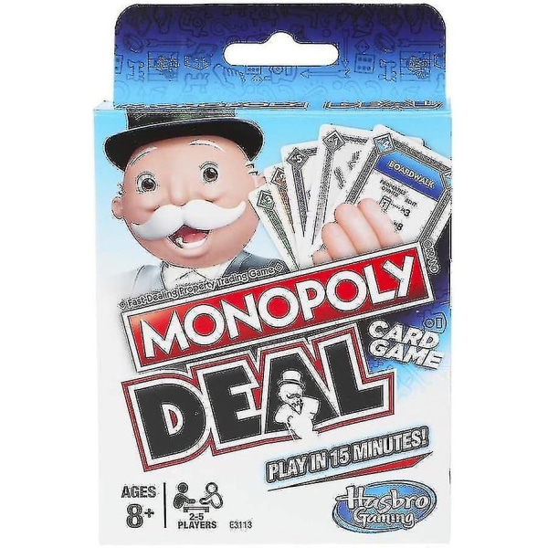 Monopoly Deal Hurtigt kortspil til familier, børn fra 8 år og 2-5 spillere A