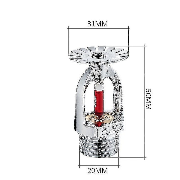 Automaattinen sprinkleri 68 asteen atomisoivan palosammuttimen riippuvasprinklerin paloturva - G