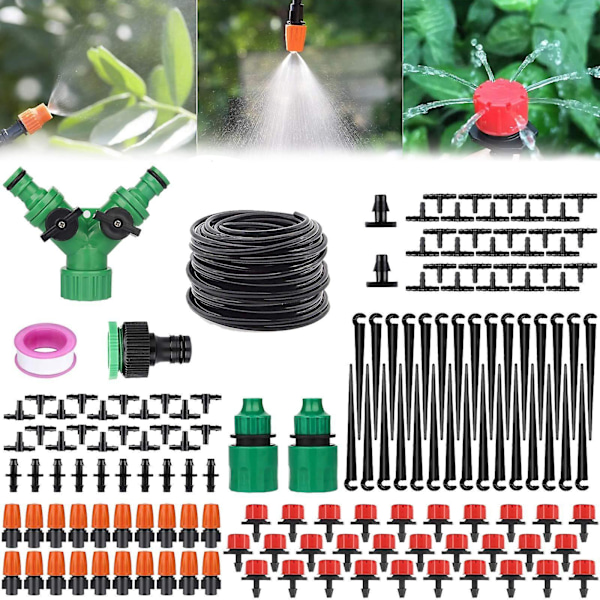 Kastelujärjestelmäsetti Tippasetti Puutarha-ajastin Putki Letku Kastelu Tippasetti FAN0520