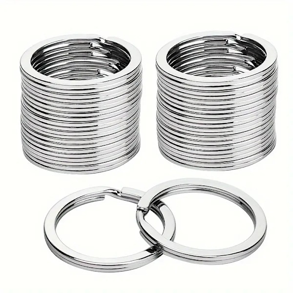 20 stk/40 stk delte nøgleringe nøgleringe, nøgleringe Bulk, flade nøgleringe delte nøgleringe (1\", 1,18\")
