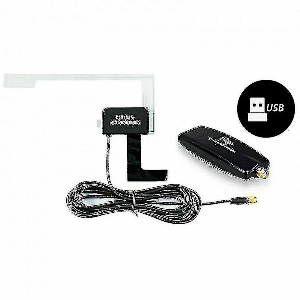 Usb Dab-mottagare Tuner-skivantenn Adapter Stick för Android-bilradio Bil Usb-dab Radio Radio Rece